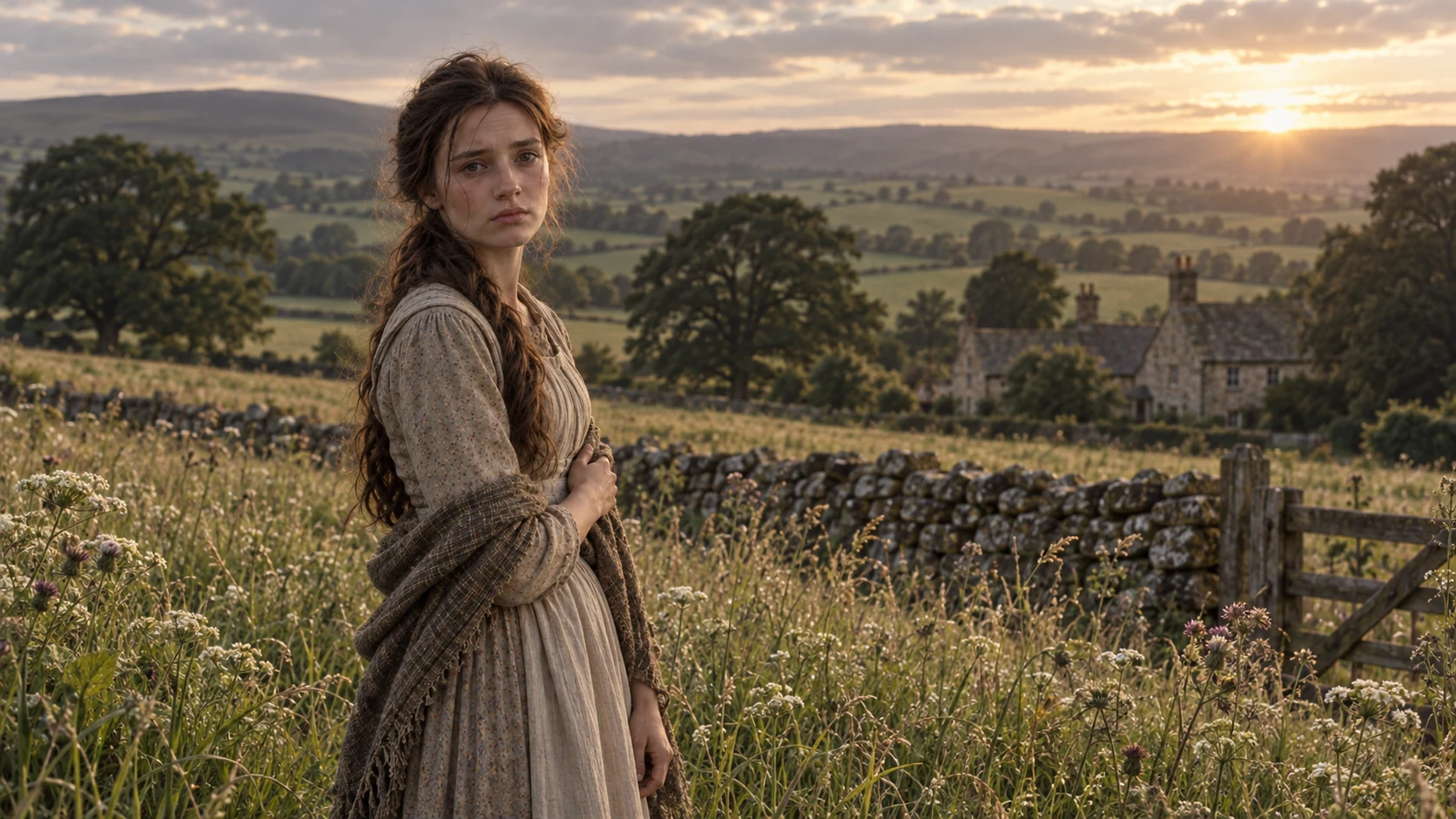 Tess in der englischen Landschaft